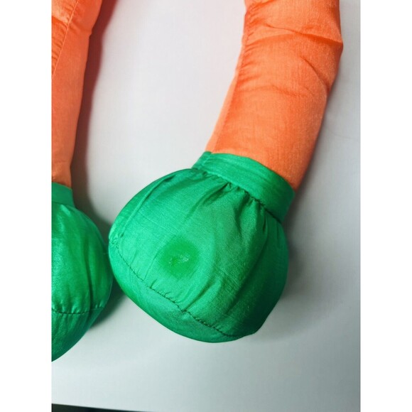 International Silver Co Sitting Nylon Stuffed Pumpkin Halloween Jack-o-lantern - Picture 4 of 7